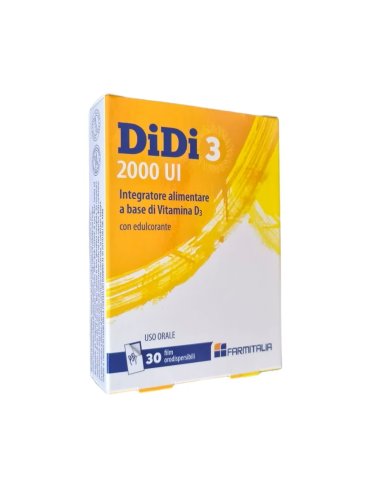 Didi3 2000 u.i. - integratore di vitamina d3 - 30 film orodispersibili