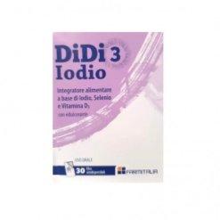 DiDi 3 Iodio - Integratore di Iodio, Selenio e Vitamina D3 - 30 Film Orodispersibili