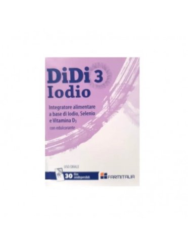 Didi 3 iodio - integratore di iodio, selenio e vitamina d3 - 30 film orodispersibili