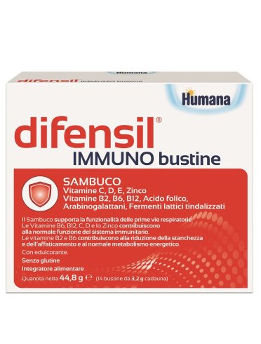 Humana difensil immuno - integratore per difese immunitarie - 14 bustine