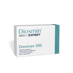 Diosmin Expert Omniven 500 - Integratore per Gambe Pesanti e Gonfie - 80 Compresse 