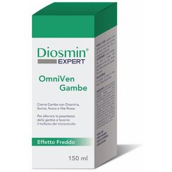 Diosmin Expert Omniven Gambe - Crema Gel per Gambe Stanche e per Favorire il Microcircolo - 150 ml