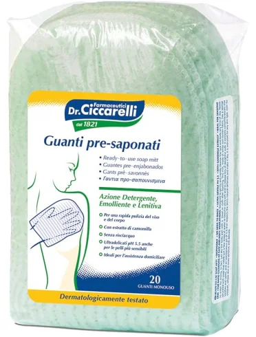Dr. ciccarelli guanto pre-saponato 20 pezzi Dr. ciccarelli guanto pre-saponato 20 pezzi