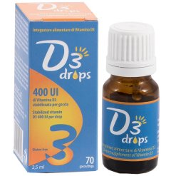 D3 Drops - Integratore di Vitamina D3 400 U.I - Gocce 2,5 ml