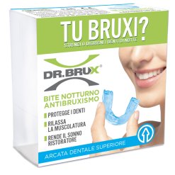 Dr. Brux - Bite Antibruxismo Notte Superiore - Colore Azzurro