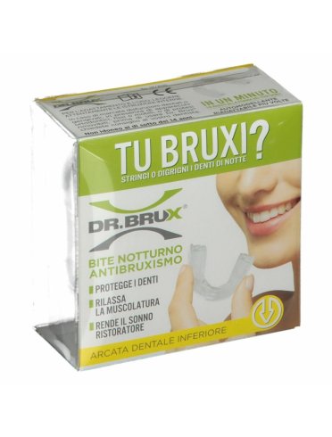 Dr. brux - bite antibruxismo notte inferiore - colore trasparente