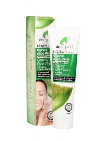 Dr. organic aloe vera - detergente viso lenitivo - 150 ml