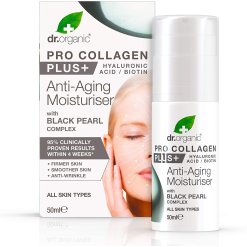 Dr. Organic Pro Collagen - Crema Viso Anti-Età con Perla Nera - 50 ml