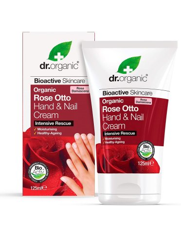 Dr. organic rosa - crema mani e unghie - 125 ml