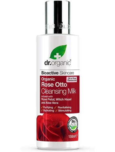 Dr. organic rosa - latte detergente viso - 150 ml Dr. organic rosa - latte detergente viso - 150 ml