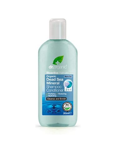 Dr. organic dead sea mineral - shampoo e balsamo capelli - 265 ml