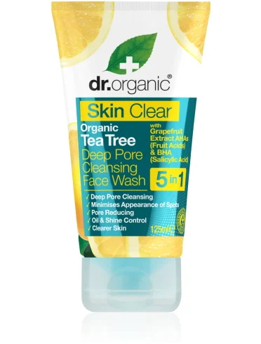 Dr. organic skin clear - detergente viso purificante - 125 ml Dr. organic skin clear - detergente viso purificante - 125 ml