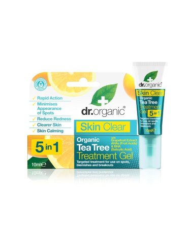 Dr. organic skin clear - gel viso anti-imperfezioni - 10 ml