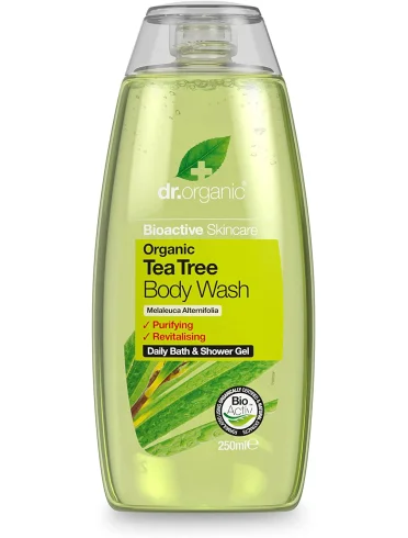 Dr. organic tea tree - detergente bagnoschiuma corpo - 250 ml Dr. organic tea tree - detergente bagnoschiuma corpo - 250 ml