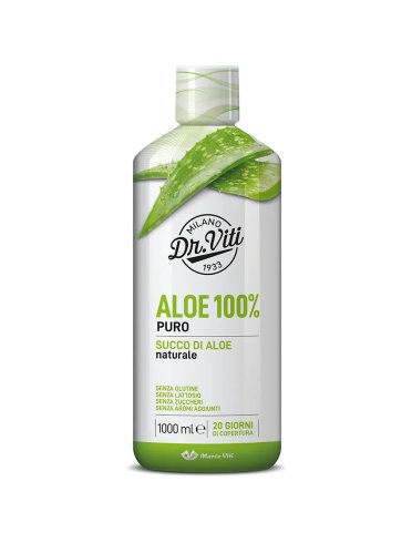 Dr. viti aloe 100% - succo puro aloe naturale - 1000 ml