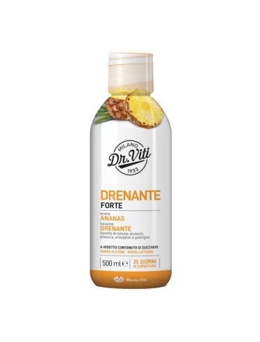 Dr. viti drenante forte ananas - integratore drenante - 500 ml Dr. viti drenante forte ananas - integratore drenante - 500 ml