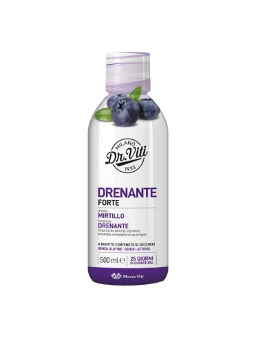 Dr. viti drenante forte mirtillo - integratore drenante - 500 ml Dr. viti drenante forte mirtillo - integratore drenante - 500 ml