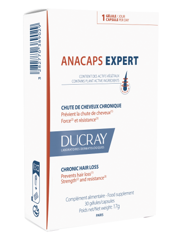 Ducray anacaps expert - integratore capelli e unghie - 30 capsule