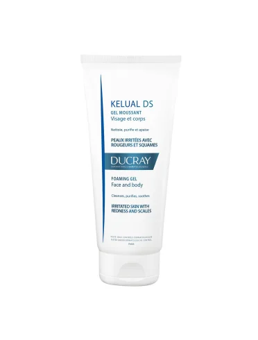 Ducray kelual ds - gel detergente lenitivo viso e corpo - 200 ml