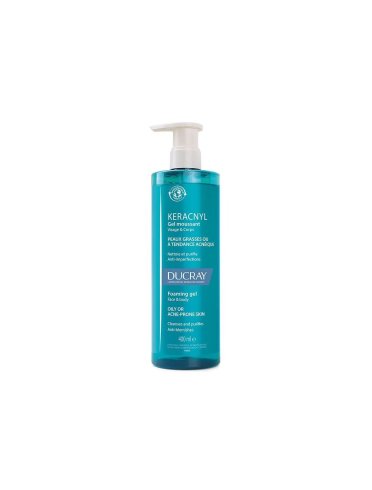 Ducray keracnyl - gel detergente corpo per pelle acneica - 400 ml