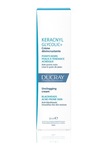 Ducray keracnyl glycolic+ - crema viso purificante - 30 ml