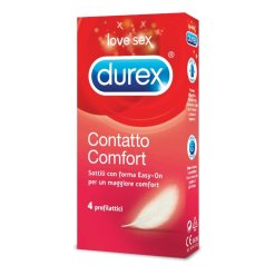 Durex Contatto Comfort Profilattici 4 Pezzi