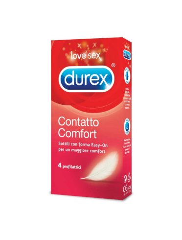 Durex contatto comfort profilattici 4 pezzi