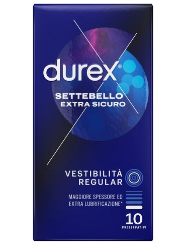 Durex settebello extra sicuro profilattici 10 pezzi