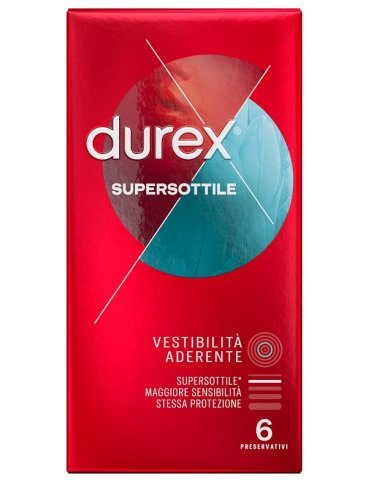 Durex supersottile profilattici 6 pezzi