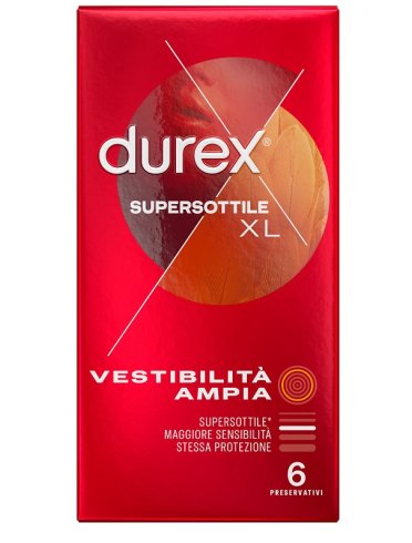 Durex supersottile xl profilattici 6 pezzi