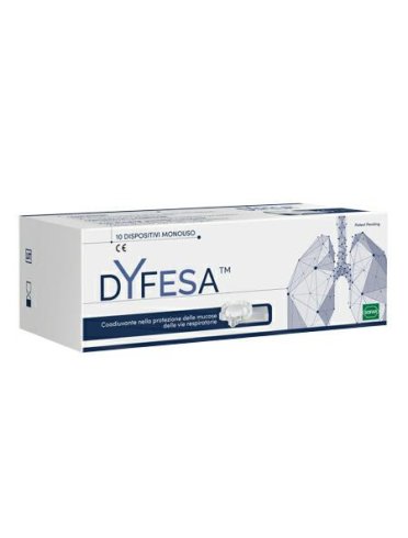Dyfesa - trattamento di difesa delle vie respiratorie - 10 dispositivi monouso