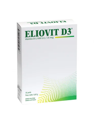 Eliovit d3 - integratore di vitamina d3 1.000 ui - 30 capsule molli Eliovit d3 - integratore di vitamina d3 1.000 ui - 30 capsule molli