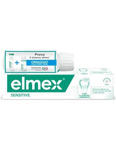 Elmex sensitive dentifricio denti sensibili 75 ml + collutorio 100 ml