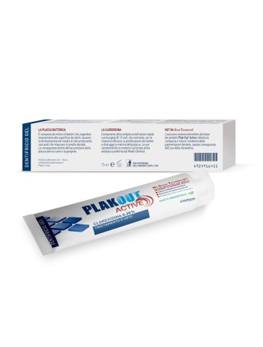Emoform plakout active dentifricio clorexidina 0.20% - 75 ml