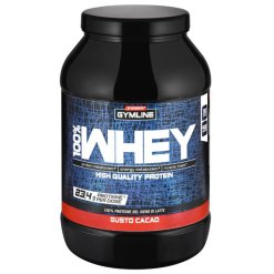 Enervit Gymline 100% Whey Concentrate - Integratore Massa Muscolare Gusto Cacao - 900 g