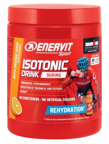 Enervit isotonic drink - integratore granulato per sportivi gusto arancia - 420 g