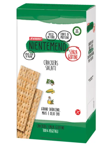Enervit nientemeno - crackers salati con grano saraceno mais - 7 mini pack Enervit nientemeno - crackers salati con grano saraceno mais - 7 mini pack