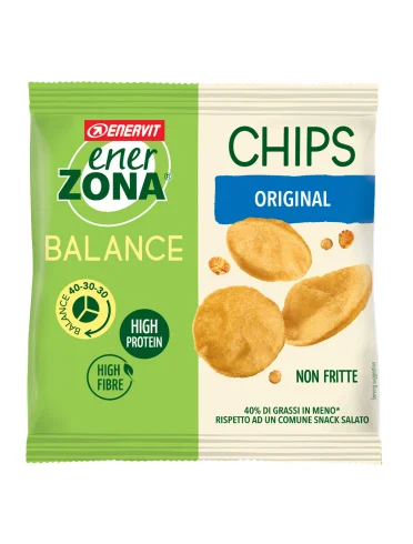 Enerzona chips 40-30-30 snack proteico 1 busta Enerzona chips 40-30-30 snack proteico 1 busta