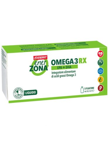 Enerzona omega 3rx integratore acidi grassi 5 flaconi