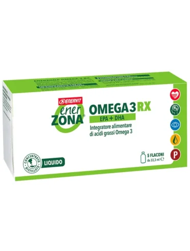 Enerzona omega 3rx integratore acidi grassi 5 flaconi Enerzona omega 3rx integratore acidi grassi 5 flaconi
