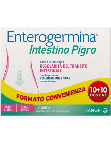 Enterogermina intestino pigro confezione bipack 10 + 10 bustine