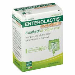Enterolactis 8 Miliardi - Integratore di Fermenti Lattici - 12 Bustine Orosolubili