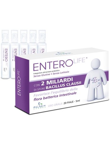 Enterolife 2 miliardi integratore probiotico 20 fiale