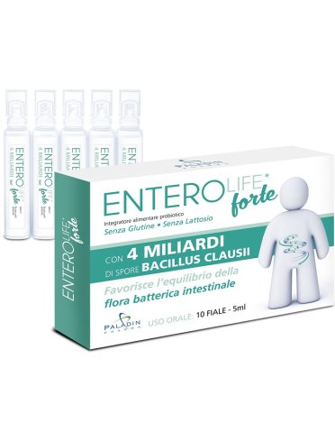 Enterolife forte 4 miliardi integratore probiotico 10 fiale