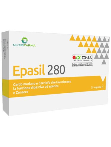 Epasil 280 integratore funzione digestiva 30 capsule Epasil 280 integratore funzione digestiva 30 capsule