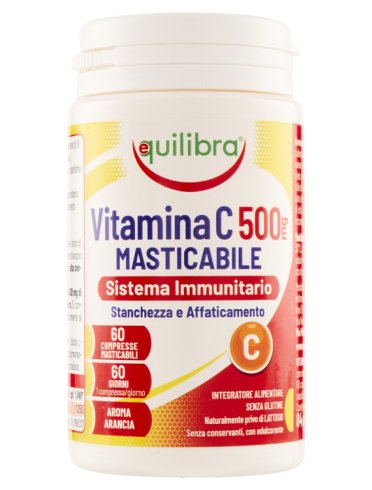 Vitamina c 500 mg masticabile integratore sistema immunitario 60 compresse