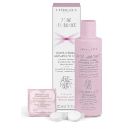 Acido Ialuronico Lozione Addolcente Viso 200 ml + 4 Maschere