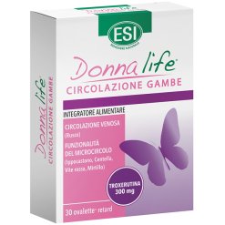 Esi Donna Life Circolazione Gambe - Integratore per la Funzionalità del Microcircolo - 30 Ovalette