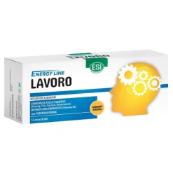 Esi Energy Line Lavoro - Integratore per Stanchezza Fisica e Mentale - 12 Mini Drink