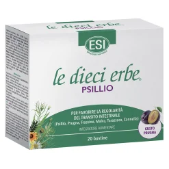 Esi le Dieci Erbe Psillio - Integratore per Favorire il Transito Intestinale - 20 Bustine